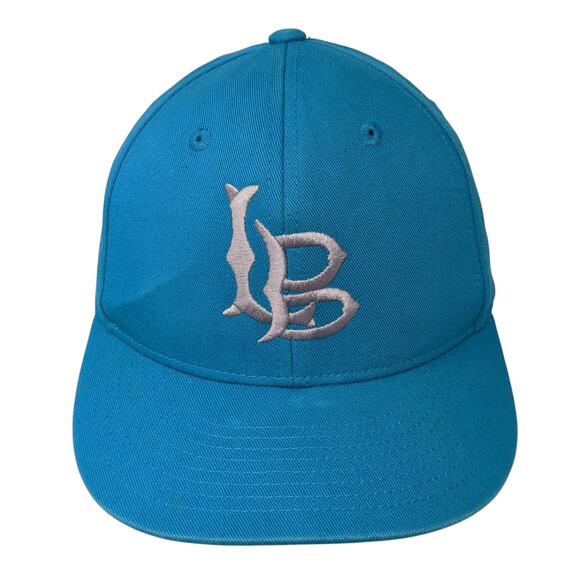 LB Snapback Hat Blue One Size Adjustable Embroidered Lightweight Champro - Picture 1 of 9